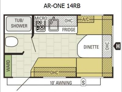 Floorplan - 2016 Starcraft AR-ONE 14RB