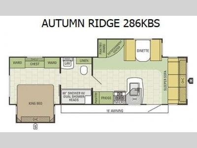 Floorplan - 2016 Starcraft Autumn Ridge 286KBS