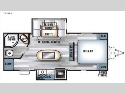 Floorplan - 2016 Forest River RV Salem 23RBS