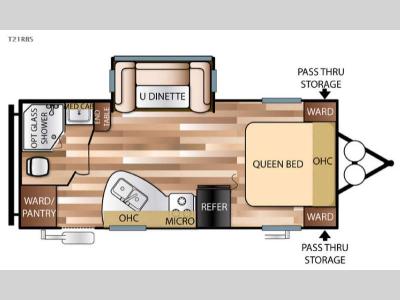 Floorplan - 2016 Forest River RV Salem 21RBS