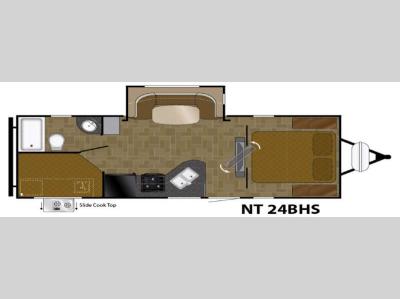 Floorplan - 2016 Heartland North Trail 24BHS