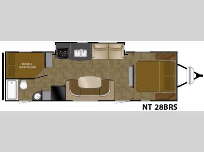 Floorplan - 2016 Heartland North Trail 28BRS