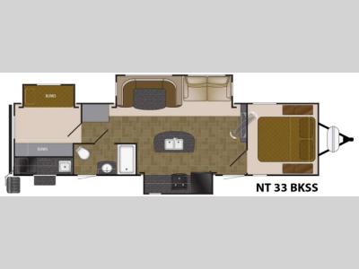 Floorplan - 2016 Heartland North Trail 33BKSS King