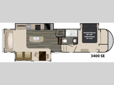 Floorplan - 2016 Heartland Gateway 3400 SE
