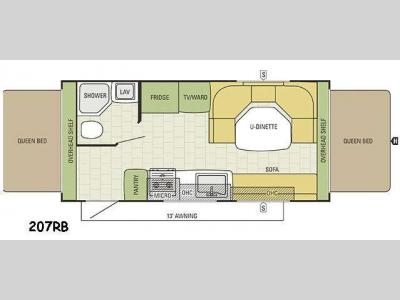 Floorplan - 2016 Starcraft Travel Star 207RB