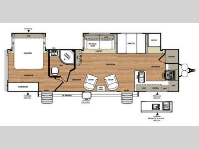 Floorplan - 2016 Forest River RV Wildwood Heritage Glen 302FK