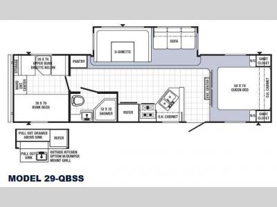 Floorplan - 2015 Palomino Puma 29-QBSS