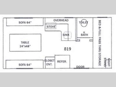 Floorplan - 2016 Riverside RV White Water 819 Classic