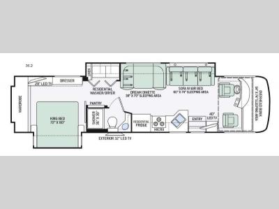 Floorplan - 2016 Thor Motor Coach Palazzo 36.2