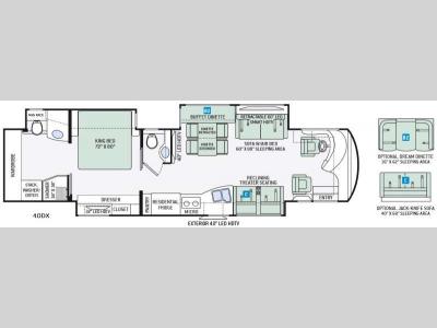 Floorplan - 2016 Thor Motor Coach Tuscany 40DX