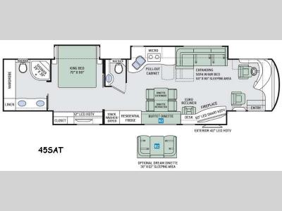 Floorplan - 2016 Thor Motor Coach Tuscany 45AT