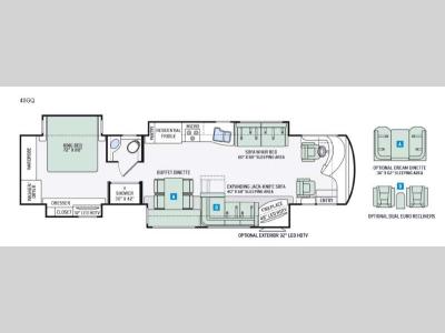 Floorplan - 2016 Thor Motor Coach Tuscany XTE 40GQ