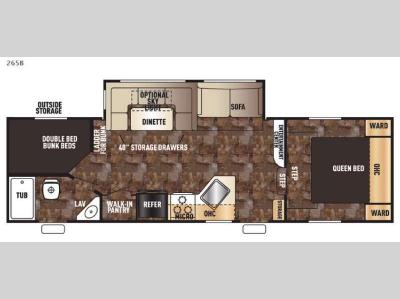 Floorplan - 2016 Forest River RV Cherokee 265B