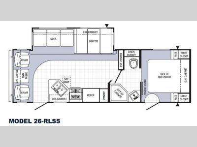 Floorplan - 2016 Palomino Puma 26-RLSS