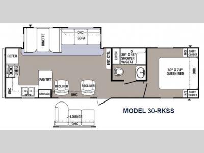Floorplan - 2016 Palomino Puma 30-RKSS