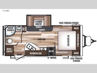 Floorplan - 2016 Forest River RV Wildwood 21RBS