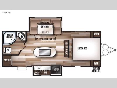 Floorplan - 2016 Forest River RV Wildwood 23RBS