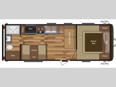 Floorplan - 2016 Keystone RV Hideout 230LHS