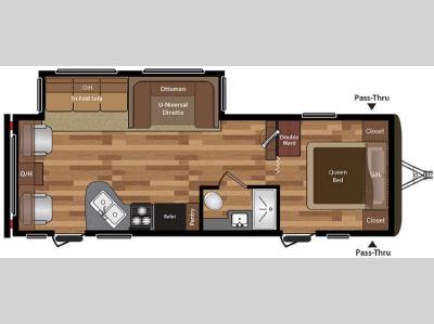 Floorplan - 2016 Keystone RV Hideout 26RLSWE