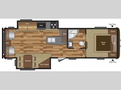 Floorplan - 2016 Keystone RV Hideout 30RLDS
