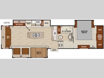 Floorplan - 2016 Coachmen RV Chaparral 336TSIK