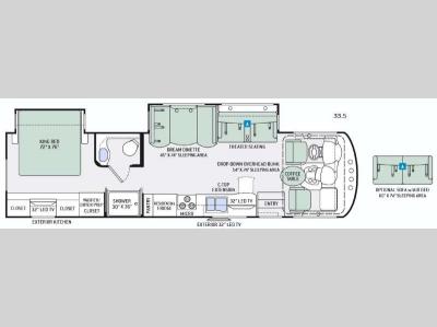 Floorplan - 2016 Thor Motor Coach Miramar 33.5