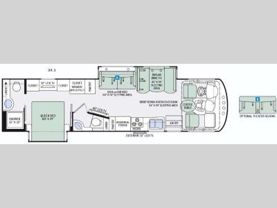 Floorplan - 2016 Thor Motor Coach Miramar 34.1