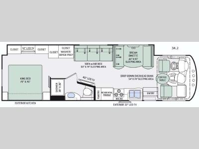 Floorplan - 2016 Thor Motor Coach Miramar 34.2