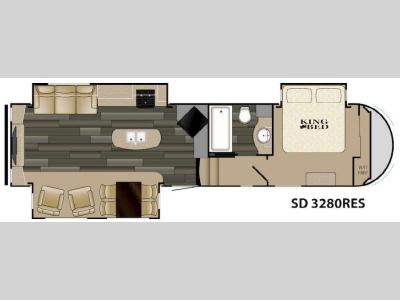 Floorplan - 2016 Heartland Sundance 3280RES