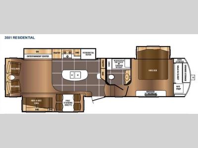 Floorplan - 2016 Prime Time RV Sanibel 3551