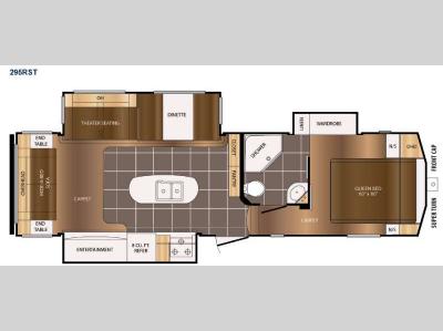 Floorplan - 2016 Prime Time RV Crusader 295RST