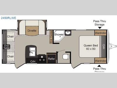 Floorplan - 2016 Keystone RV Passport 2450RLWE
