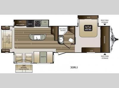 Floorplan - 2016 Keystone RV Cougar X-Lite 30RLI