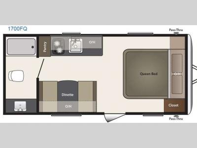 Floorplan - 2016 Keystone RV Summerland Mini 1700FQ