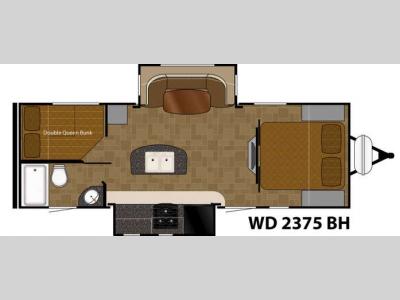 Floorplan - 2015 Heartland Wilderness 2375BH