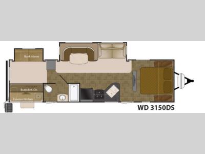 Floorplan - 2016 Heartland Wilderness 3150DS