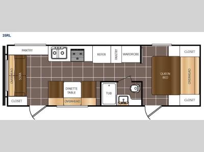 Floorplan - 2016 Prime Time RV Avenger 25RL
