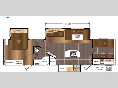 Floorplan - 2016 Prime Time RV Avenger 32FBI