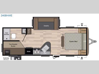 Floorplan - 2016 Keystone RV Springdale 240BHWE