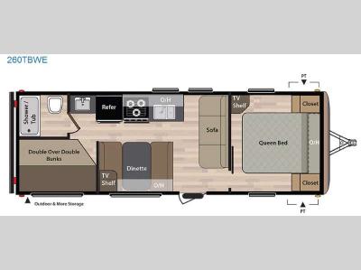 Floorplan - 2016 Keystone RV Springdale 260TBWE