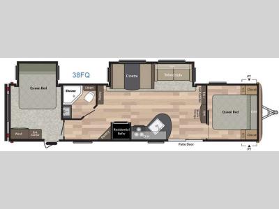 Floorplan - 2016 Keystone RV Springdale 38FQ