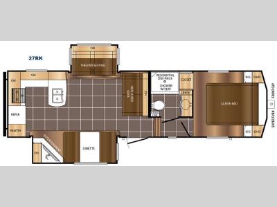 Floorplan - 2016 Prime Time RV Crusader LITE 27RK