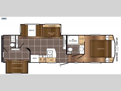 Floorplan - 2016 Prime Time RV Crusader LITE 30BH