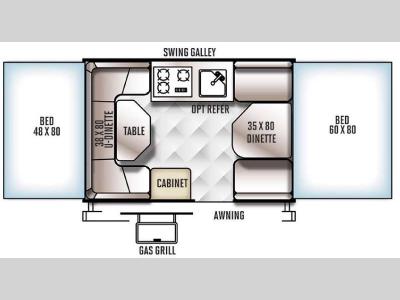 Floorplan - 2016 Forest River RV Flagstaff MACLTD Series 208