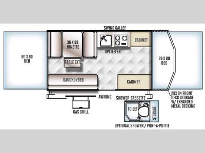 Floorplan - 2016 Forest River RV Flagstaff MACLTD Series 228BH