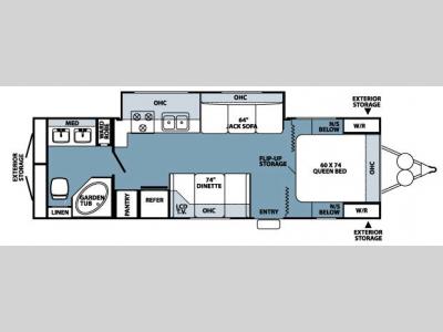 Floorplan - 2007 Forest River RV Rockwood 2607SS