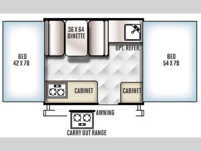 Floorplan - 2016 Forest River RV Rockwood Freedom Series 1640LTD