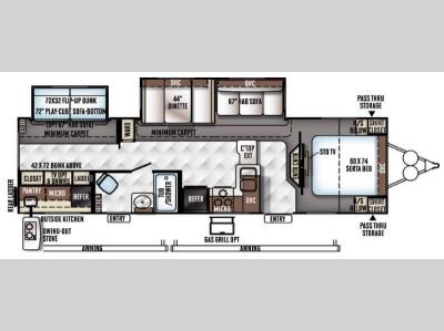 Floorplan - 2016 Forest River RV Rockwood Signature Ultra Lite 8312SS