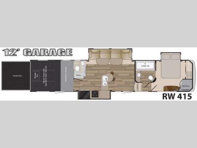Floorplan - 2016 Heartland Road Warrior 415