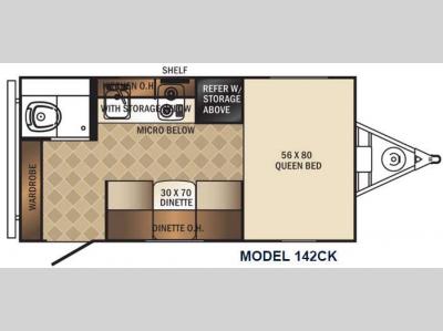 Floorplan - 2016 Palomino PaloMini 142CK